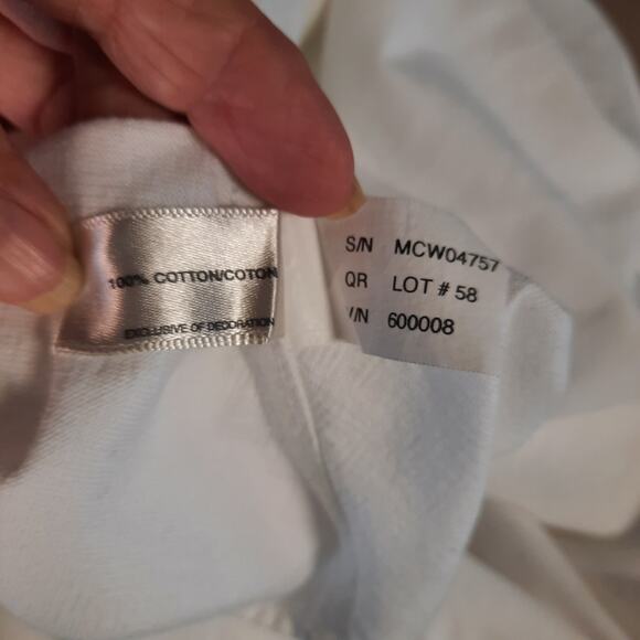 CUTTER & BUCK DRESS SHIRT MEN'S XL WHITE BUTTON DOWN COLLARED POCKET LONG SLEEVE - Picture 7 of 10